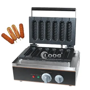 Hot Selling Stainless Steel Commercial Use Hot Dog Waffle Making Machine Wholesale Waffle Stick Maker Machine