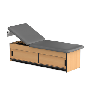 Lit d'<span class=keywords><strong>examen</strong></span> pédiatrique pour hôpital Clinic4-0Y01LH avec 4 portes coulissantes, <span class=keywords><strong>table</strong></span> d'<span class=keywords><strong>examen</strong></span> pour enfants en bois, fonctionnement manuel - Product Image 3