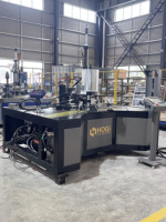 Machine à franges hydrauliques automatiques HOGI pour le poinçonnage et le sertissage des bords des ventilateurs axiaux