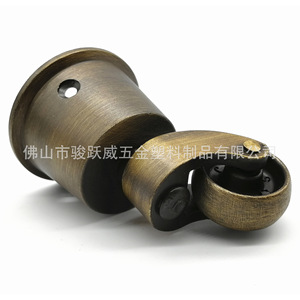 Furniture Casters <b>Swivel</b> 26mm Diameter Brushed Bronze Metal Wheel 33mm Height Durable For Chair Use - Product Image 3