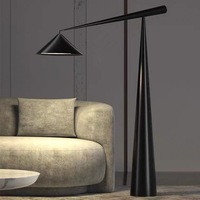 Lampadaire d'Angle Moderne LED Minimaliste Arc Designer Créatif Nordique Contemporain pour Hôtel et Salon