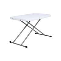 Table à manger rectangulaire pliable en plastique, légère, moderne, simple, pour la maison, style coréen, réglable en hauteur