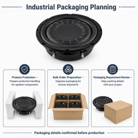 Subwoofer para Auto de 12 Pulgadas, 250W RMS, 500W, Doble Bobina de 2 Ohmios, Cono de PP, Borde de Goma, Hierro, para Automoción, OEM, ODM