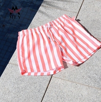 Shorts de bain pour hommes MLY avec poches doublées en mesh, cordon de serrage, séchage rapide, extensible, doublé, amusant, plage, piscine, surf