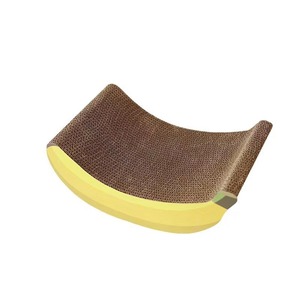 Rascador para gatos de cartón corrugado de alta calidad, con forma de plátano grande, resistente a arañazos y al desgaste, de fábrica. - Product Image 5