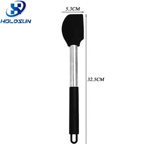 Spatule de cuisson en silicone sans BPA avec manche long antidérapant en acier inoxydable pour mélanger la pâte en cuisine, outil de pâtisserie - Product Image 2