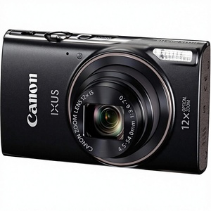 Cámara Digital <span class=keywords><strong>Ixus</strong></span> 285 HS Negra 1076C001 con Zoom Óptico, Video Full HD, Sin Estabilización de Imagen, Modelo Internacional, Reacondicionada - Product Image 1