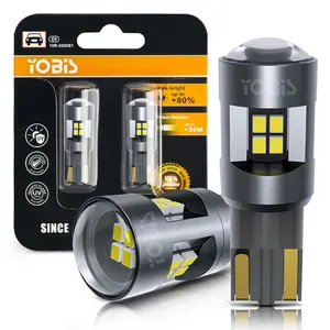 Yobis T10 W5W CANbus หลอดไฟ LED, 16 SMD 12-30V 194 175แผนที่ภายในรถยนต์ไฟโดมแสงกว้างหลอดไฟ LED อัตโนมัติ