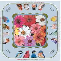 Ubin Mahjong Klasik Retro Amerika 4 Lapis Akrilik Motif Burung dan Bunga 160PCS Set Permainan Mahjong Kustom