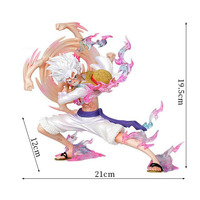 Figura de Acción de Luffy Gear 5, Estatua de PVC, Nika en Pose de Golpe, Decoración de Escritorio de Anime, Juguete Coleccionable