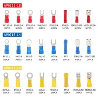Connecteur d'anneau de borne SV1.25-3.2 3.7S 3.7L 3.2 3.7S SVD1.25-3.2 S 4s 4M 4L borne électrique à sertir anneau isolé