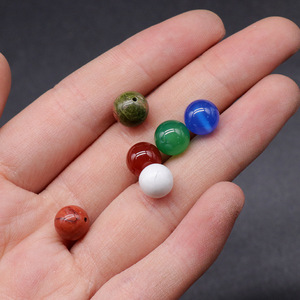 Perline Rotonde Semilavorate da 8mm in <span class=keywords><strong>Pietra</strong></span> Naturale Semipreziosa: Diaspro Rosso e <span class=keywords><strong>Agata</strong></span> <span class=keywords><strong>Verde</strong></span>, per Creazione Gioielli Fai da Te, Orecchini, Ciondoli e Accessori - Product Image 2