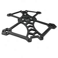 Plaque principale de drone FPV en fibre de carbone 3K découpée CNC sur mesure avec trous et fentes pour cadre de drone UAV