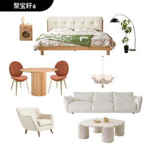 Sofá Modular Minimalista Italiano para Villa, Diseño Tofu-Block, Tapicería de Mezcla de Lino Color Avena, Configuración de Doble Cara, 2026, Uso Doméstico - Product Image 5