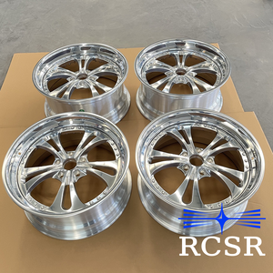 RCSR Custom 2 Stück polnische Chrom geschmiedete Räder 5x114.3 Deep Lip T6061 Aluminium legierung 17-22 23 24 26 Zoll für Nissan Toyota - Product Image 1