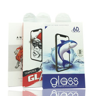 Boîte d'emballage en papier pour écouteurs en verre trempé personnalisé mini boîtes de papier pour film mobile pour verre trempé