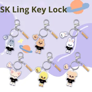 Llavero de acrílico con forma de personaje animal, de doble cara, estilo lindo, accesorios para bolsos, piezas DIY, dibujos animados, anime - Product Image 3