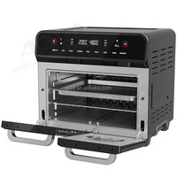AOJA Nouveau Design Four à Friture sans Huile Électrique 24L 1700W avec Boîtier en Acier Inoxydable pour Cuisson Profonde de Dinde et Poulet, Utilisation Intérieure
