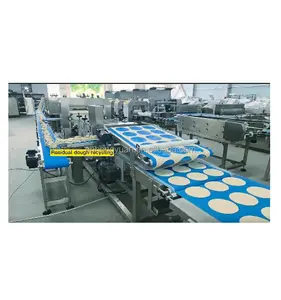 Pizza forming machine with tray arranging machine(language can be selected and Size can be chosen)