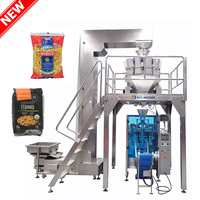 Machine de remplissage et de scellage verticale automatique électrique à commande PLC pour sachets de pâtes granulaires, entraînée par moteur, haute précision