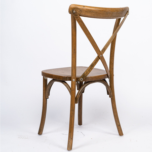 Silla <span class=keywords><strong>de</strong></span> Madera Maciza Resistente con Respaldo Cruzado, Soporta 250 kg, Apilable, para Interiores/Exteriores, para Hostelería Comercial, <span class=keywords><strong>Alquiler</strong></span> <span class=keywords><strong>de</strong></span> Servicios <span class=keywords><strong>de</strong></span> Catering - Product Image 6
