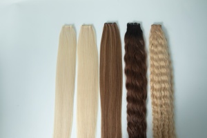Extensiones de Cabello Humano Virgen Remy Europeas Invisibles para Genius Weft Highlight, Cabello Brasileño y Ruso, al por Mayor, Rubias y Negras, de Una Sola Pieza - Product Image 3