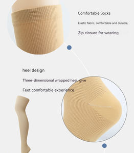 Chaussettes <span class=keywords><strong>de</strong></span> compression unies à haute compression, au-dessus du genou, pour la course à pied, la randonnée et le cyclisme - Product Image 6