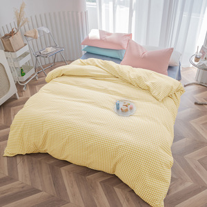 Grenzüberschreitend Anpassbares Synthetisches Faser-Bürstgewebe Bettwäsche-Set Europäisch-Amerikanischer Instagram-Stil Cremefarbenes Set - Product Image 2