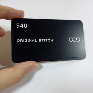 บัตรส่วนลดทำจากสเตนเลสสีดำด้านสลักโลโก้/ข้อความ VIP - Product Image 1