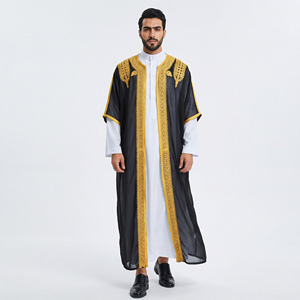 Vente en gros Eid : Abaya, Bisht, Boubou, Thobe, Kamis pour hommes, style marocain, Dubaï, Turquie, vêtements musulmans - Product Image 6