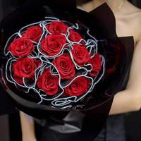 Papier d'emballage floral plissé en organza perlé de luxe pour la décoration florale de mariage