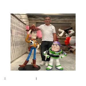 Fábrica Personalizado 3D PVC Toy Story Buzz Lightyears 12 Polegada Figura Thinkway Brinquedo De Três Olhos