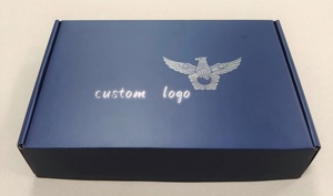 Boîte Cadeau Pliante Personnalisée en Carton Ondulé, Boîte d'Expédition Postale avec Logo pour Autocollant Textile + Sac en Papier + Papier de Soie + Carte Cadeau - Product Image 4