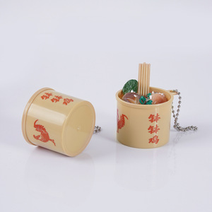 ของเล่นจำลองอาหารพลาสติก PVC รูปไก่โบโบ้ ถุงขนมแบบถัง พร้อมพวงกุญแจ ของตกแต่ง โอเดน อุปกรณ์เล่นสมมติ สำหรับทุกเพศ Xc - Product Image 5