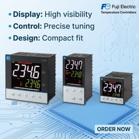 Contrôleur de température Fuji Electric PXF4AEY2-FV100, thermostat numérique avec écran LCD, résolution de fréquence IP65 0,1°C