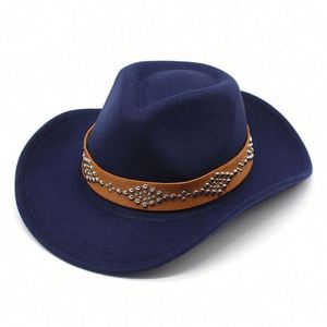 Wholesale Autumn and Winter Wool Felt Hat Western Cowboy Hat for Men and Women - Product Image 5