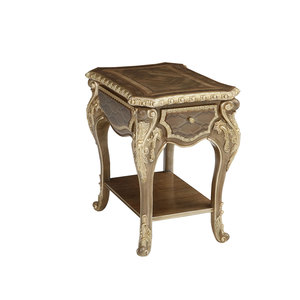 <span class=keywords><strong>Table</strong></span> d'appoint de salon de luxe de style royal européen, en bois massif, sculptée à la main, avec dentelle, carrée, classique, <span class=keywords><strong>table</strong></span> d'angle - Product Image 1