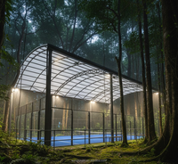 Tente modulaire à structure en acier ignifuge pour toit de terrain de padel à Dubaï – Fabrication en usine