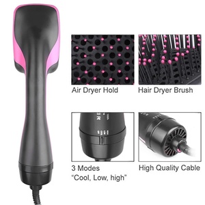 Cepillo de Aire Caliente 3 en 1, Secador de Pelo Multifunción, Uso Dual Húmedo/Seco, Rizador/Straightener, Rizador de Pelo sin Esfuerzo, Aleación Ecológica - Product Image 2