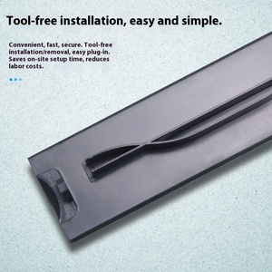 Placa ciega a presión de plástico 1U sin tornillos, herramienta ignífuga, deflector de gabinete sin <span class=keywords><strong>herramientas</strong></span>, <span class=keywords><strong>Panel</strong></span> de placa de cubierta 2U para piezas de Telecomunicaciones - Product Image 4