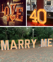 YN Led Light Marquee Lettre Numéros 3ft 4ft 5ft Signe Nom Oh Baby Marry Me Big Giant Marquee Letters Sign