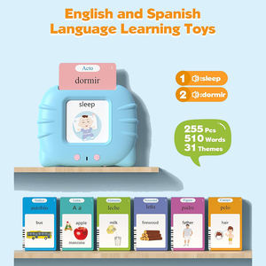 Tarjeta Flash parlante árabe inglés francés español máquina de educación temprana juguete de aprendizaje personalizado 112 Uds tarjetas 224 palabras - Product Image 5