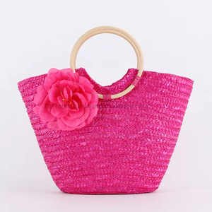 Bolso Vintage de Paja Mexicana Estilo Caramelo, Estructurado, de Mano, para Llevar Bajo el Brazo, Diseño de Dibujos Animados Tanjing - Product Image 4