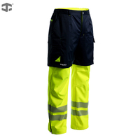 Pantalon de travail JIADE pour chantier, personnalisé, extérieur, haute visibilité, coupe-vent, imperméable, effet double couche, pour hommes, à mouvement libre
