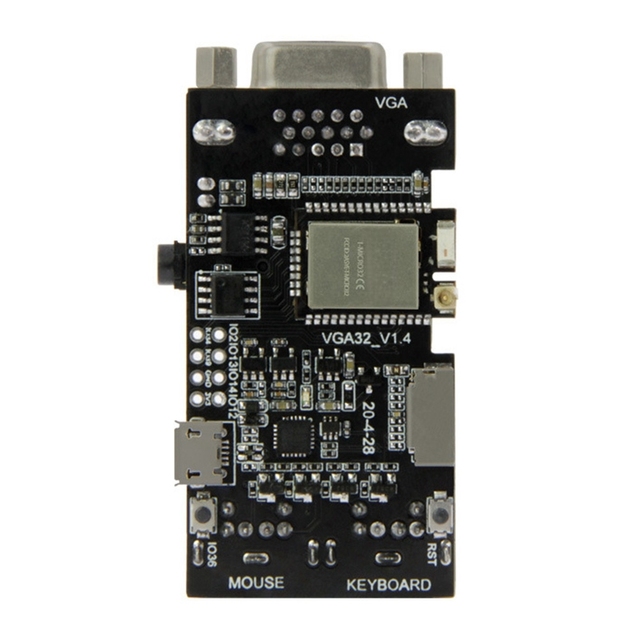 FabGL VGA32 VGA ESP32 PSRAM Module V1.4 Controller PS/2 Mouse Keyboard Graphics Library Game ANSI/VT Terminal Circuits....