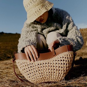 Sac à main unisexe JSQ Polen 2026, nouveau modèle transfrontalier, en polyester tressé ajouré, tendance, décontracté, simple, grande capacité, fermeture magnétique - Product Image 3
