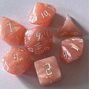 <span class=keywords><strong>Juego</strong></span> de 7 piezas fuente creativa nuevo estilo perla dados poliedro Dnd acrílico dados fábrica al por mayor para <span class=keywords><strong>Pathfinder</strong></span> <span class=keywords><strong>juego</strong></span> de rol - Product Image 5