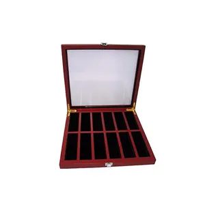 Custom Brand Modern Wood With Lacquer 320 X 300 X 40Mm Display Box For Necklace