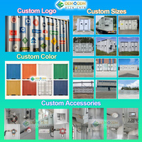 Kontainer Penyimpanan Cairan Mudah Terbakar Limbah Industri OEM Huacan 2026 20ft 40ft dengan Ventilasi, Penahan Tumpahan, dan Tahan Api