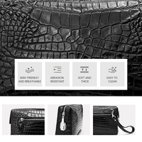 Pochette en cuir véritable, sac à main de luxe en cuir, portefeuille décontracté grande capacité, pour hommes, vente en gros, fabricant OEM ODM